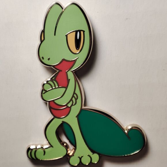 Pokemon TCG Treecko Enamel Pin Official Nintendo Collectible Character Badge - Picture 1 of 3
